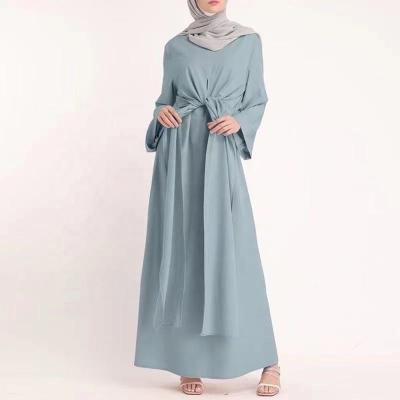 China Wholesale 2022 Dubai UK Middle East Turkey Africa Malaysia polyester fasion top fashion hot soft crepe material muslim dress for sale