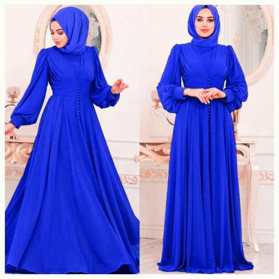 China High Quality Wholesale Dubai Abaya Chiffon Latest Designs Clothing 2021 Ramadan Arab Robe Islamic Chiffon Kaftan Women Dress Long for sale