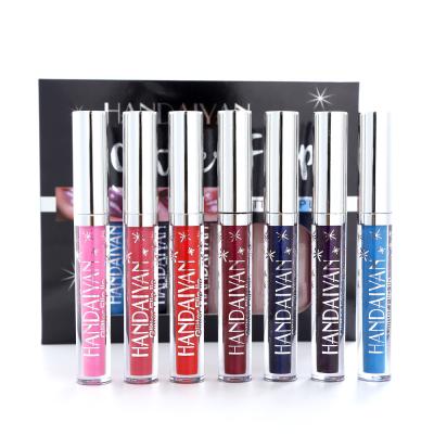 China OEM/ODM Lips Beauty Makeup Shimmer Waterproof Lasting Waterproof Lip Gloss Liquid Lipstick Gift Box Set E8620230 for sale