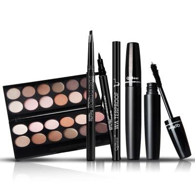 China Best Gift Set OEM/ODM Eye Makeup 3D Mascara 12 Colors Eyeshadow Eyebrow Pencil Eyeliner Liquid Makeup Set E8620226 for sale