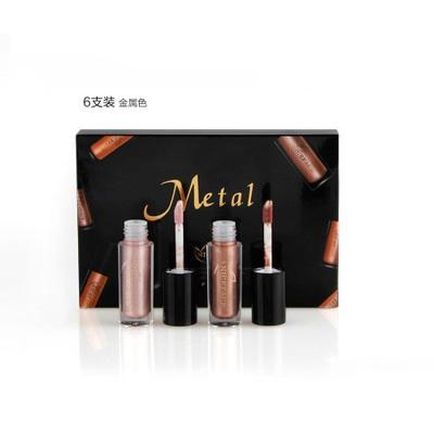 China Best Gift Set OEM/ODM Metallic Liquid Waterproof Clear Glitter Lipstick Beauty Makeup Lipstick Tinted Lip Gloss Set E8620223 for sale