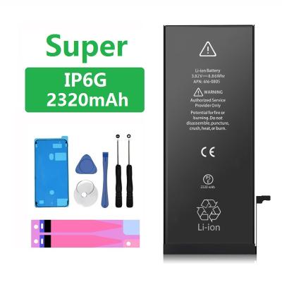 China Super High Capacity Mobile Phone Battery For iPhone 6 Replacement 2320mAh Original Manufacturer Shenzhen Batterie Akku for sale