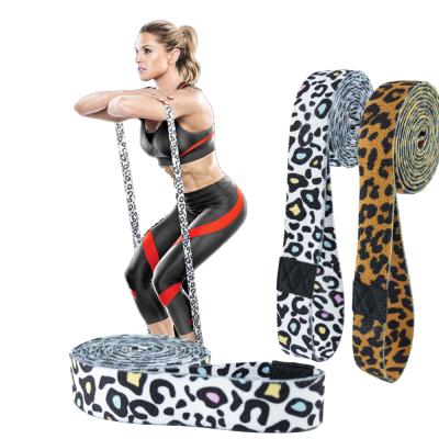 China Durable Custom Print Fitness Bands Long Resistance Bands Wholesale for sale