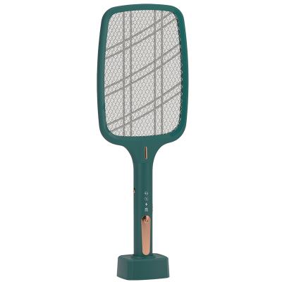 China Stocked Wholesale 2021 2-in-1 ABS Mosquito Swatter and Night Mosquito Killing Racket LED Lamp for sale