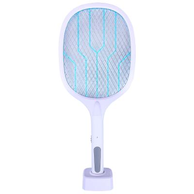 China Wholesale Rechargeable Electric Racket Mosquito Killer Lamp 2 in 1 USB Mosquito Swatter Machine for sale