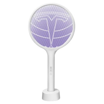 China USB Rechargeable Electric Shock OEM OED LED Mosquito Killer Indoor Electric Racket with Light for sale