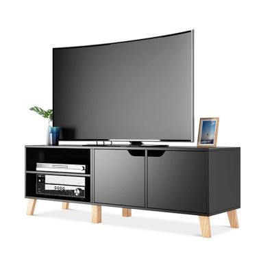 China Modern Simple Design Home Furniture Living Room Wood Adjustable Entertainment Center (Others) Modern Media Console TV Unit Stand Holder Cabinet for sale