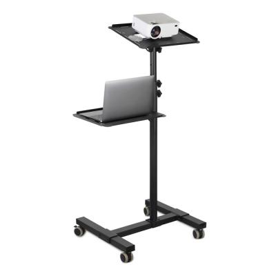 China Adjustable Height (Height) Mobile Projector Stand Adjustable Laptop and Projector Presentation Rolling Cart and Trolley for sale