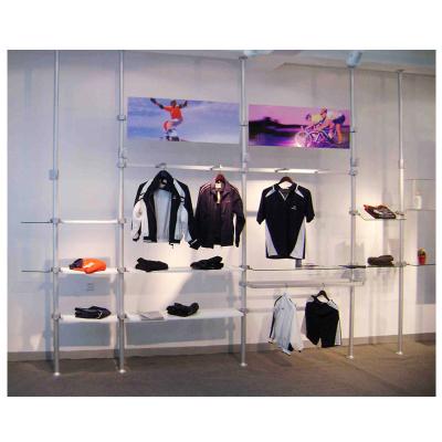 China Industrial Retail Stores Shop Clothing Racks Clothing Rack Rack Display Autopole Store Display for sale