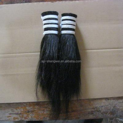 China 31-34 inch long horse tail Apsw quality drawn hair black single for sale