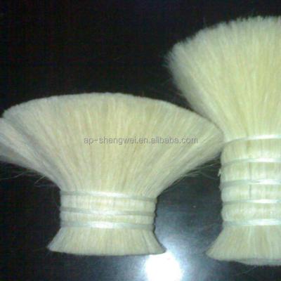 China Straight 29-54mm Super Quality White Goat Hair For Brush Material for sale