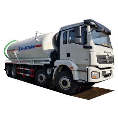 China Shacman 8x4 Sewage Suction Truck High Pressure Jetting Sewer Vacuumn Cleaner Sucking Trucks New 1-10T Customized for sale