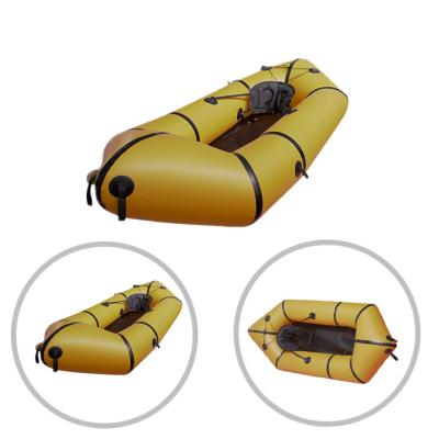 China Float raft wholesale price single inflatable packraft 210D coated border tpu packraft for sale for sale