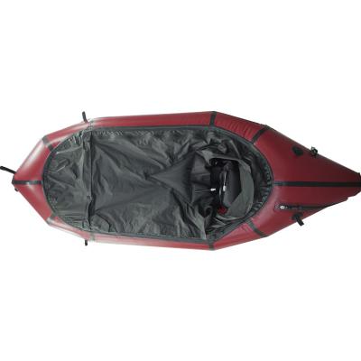 China Inflatable float raft wholesale price packraft single 210D TPU coated packraft with airtight zipper for sale