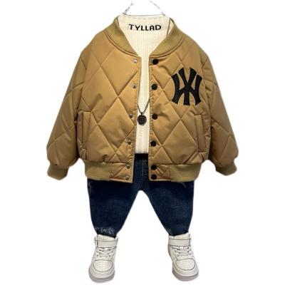 China Anti-wrinkle autumn spring and baseball winter cute baby warm and thick jacket, boy's coat, soft jacket loose jacket for sale