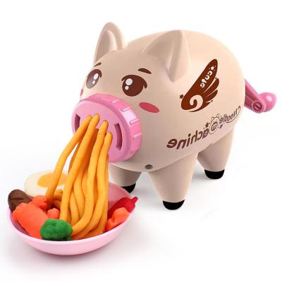 China Wholesale Painted Clay Handmade Children's Dough Toys For Piglet Dough Noodle Machine Painted Clay Kitchen Play Craft for sale