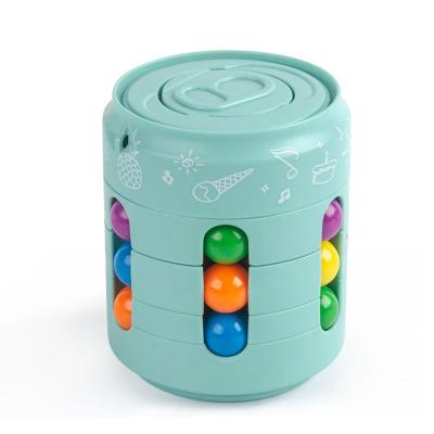 China Border hot selling boxes of children's funny toys, fingertip gyroscopes, magic beans reducing cube pressure, children's puzzle for sale