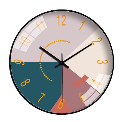 China Minimalist Quartz Clocks Nordic Abstract Face Style Decorative Wall Clock For Living Room Office Decoration for sale