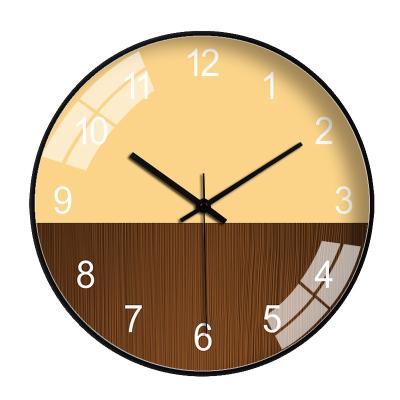 China 2021 Minimalist Amazon Hot Selling Office Quartz Clocks Home Decorative Modern Colorful Wall Clocks for sale