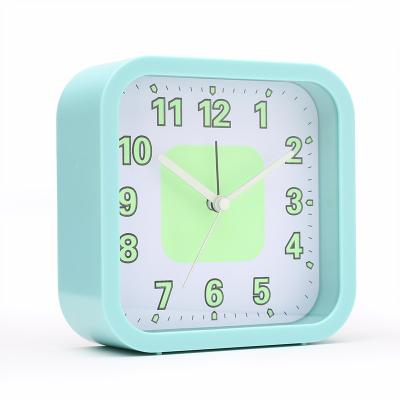 China Simple Minimalist 12 Inch Face Night Glow Alarm Clock Luminous In Dark Kids Table Desk for sale