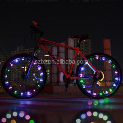 China Multicolor LED Bicycle Wheel Spoke String Light For Bicycle Decoration U-168 for sale