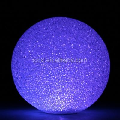 China Color Changing Decoration 8CM Glowing Crystal Ball / Color Changing Globe for sale