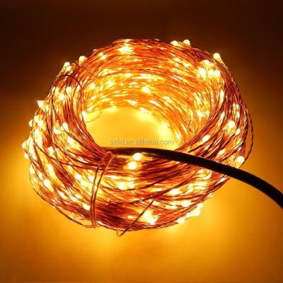 China 10m 100 Lights Plug In Copper Wiring Warm White Color LED Fairy String Lights With 8 Modes Remote Control, LXL-78SL for sale