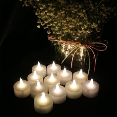 China 3XAG13 Flamelss Battery Operated Flameless LED Tealight Flickering Candle Electric Tealight Candles for sale