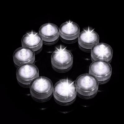 China Waterproof Cool White Submersible LED Tea Light Floral LED Tea Light Water Proof For Vase Decoration for sale