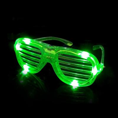 China Grooved and Shutter Shades Light Up Turn Signal Glasses for Adults and Kids Unisex LXL-LG65 for sale