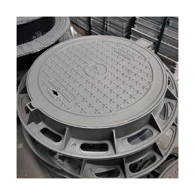 China Nodular Cast Durable Using Ductile Iron Casting Round Sand Casting Manhole Cover Price for sale