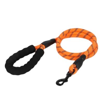 China High Strength 4mm-14mm Reflective Dog Leash Rope Lead Polyester Dog Reflective Nylon Traction Rope for sale