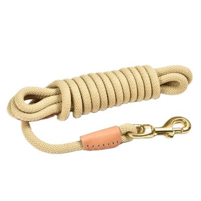 China Amazon Braid Lead Dog Lead Rope Reflective Hot Sale Dog Slip Rope Durable Nylon Rope With Snap Hook for sale