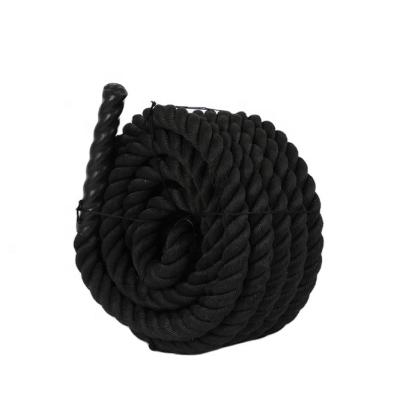 China Durable Weighted Gym Rope Polyester Training Battle Rope Gym Workout Fitness Battle Ropes Heavy Weighted With Anchor for sale