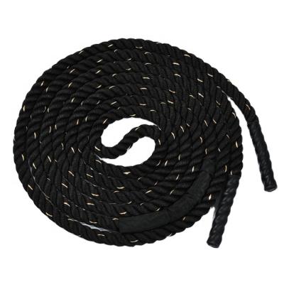 China Custom 100% Durable Polyester Battle Ropes 25mm 38mm 50mm Fitness Battle Ropes Gym Battle Rope for sale