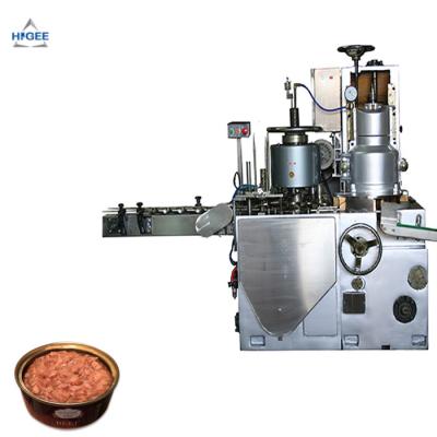 China Canned meat food canning machine meatloaf filling seaming machine Te koop