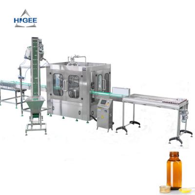 China cough syrup filling machine for PET bottle glass bottle lean cough syrup liquid filling production for sale