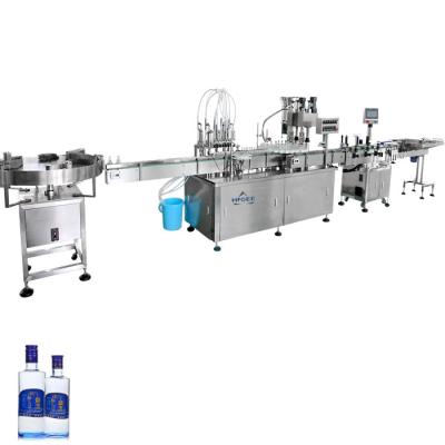 China Empty gin bottle liquid filling capping machine small glass bottles filling machine for liquor rum vodka spirits brandy à venda