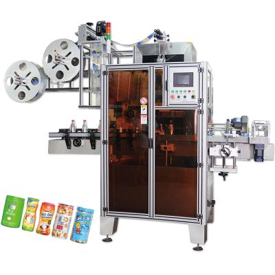 China Máquina automática do Labeler, máquina de etiquetas da luva do psiquiatra do PVC para a bebida à venda