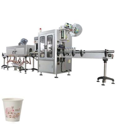 Chine Les baquets en gros de crème glacée de machine à étiquettes de douille de rétrécissement de tasse de Higee rétrécissent la machine à étiquettes de douille à vendre