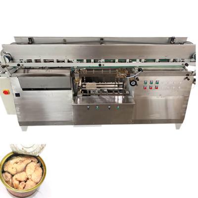 Cina Tin can tuna fish wet glue labeling machine for canned sardine 125g cold glue label machine in vendita