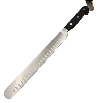 China Viable 10 Inch Stainless Steel Ham Knife Kitchen Slicing Knife German Roast Easter Party Knives For Meats Brisket for sale