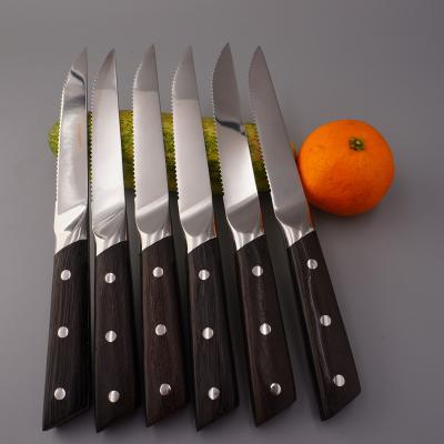 China Durable Heavy Duty 5Cr15Mov Stainless Steel Kitchen Knife 5 Inch Steak Knife for sale