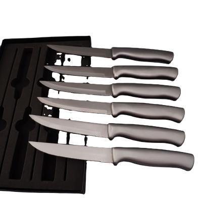 China Steak Knife Viable Tableware Hollow Handle Knife And Strong for sale