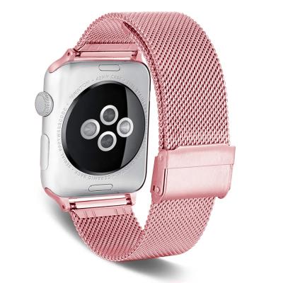 China Tschick Stainless Steel for Apple Watch Band 38mm 40mm 42mm 44mm, Stainless Steel Buckle Replacement Strap for iWatch Series 4/3/2/1 for sale