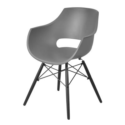 China Modern Design Simple Design Of Modern Dining Room Furniture With Metal Legs PP Plastic Shell Dining Chair for sale