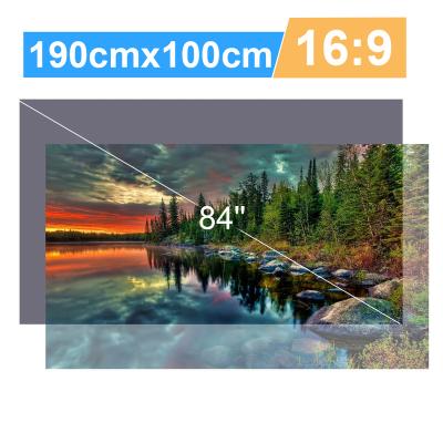 China Reflective Reflective Fabric 80inch High Brightness Projector Screen Projection Screen16:9 for sale