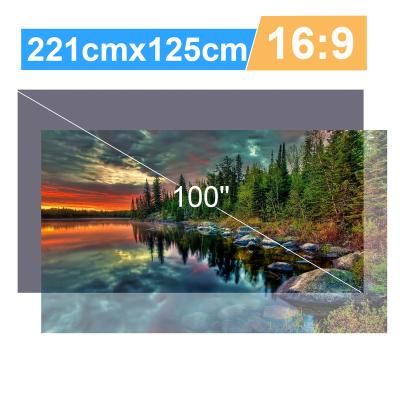 China Home Projector 4K 100inch High Beamer Fabric Shine Projector 16:9 Reflective Screen Reflective Beamer Screen for sale