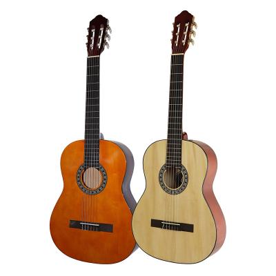 China Hot Sale High Quality 39 Nylon String Basswood Plywood Basswood Plywood InchEdge Classic Rounded Guitar for sale