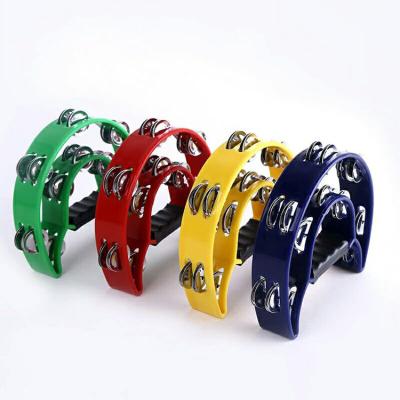 China Environmental plastic wholesale cheap plastic tambourine for kids for sale